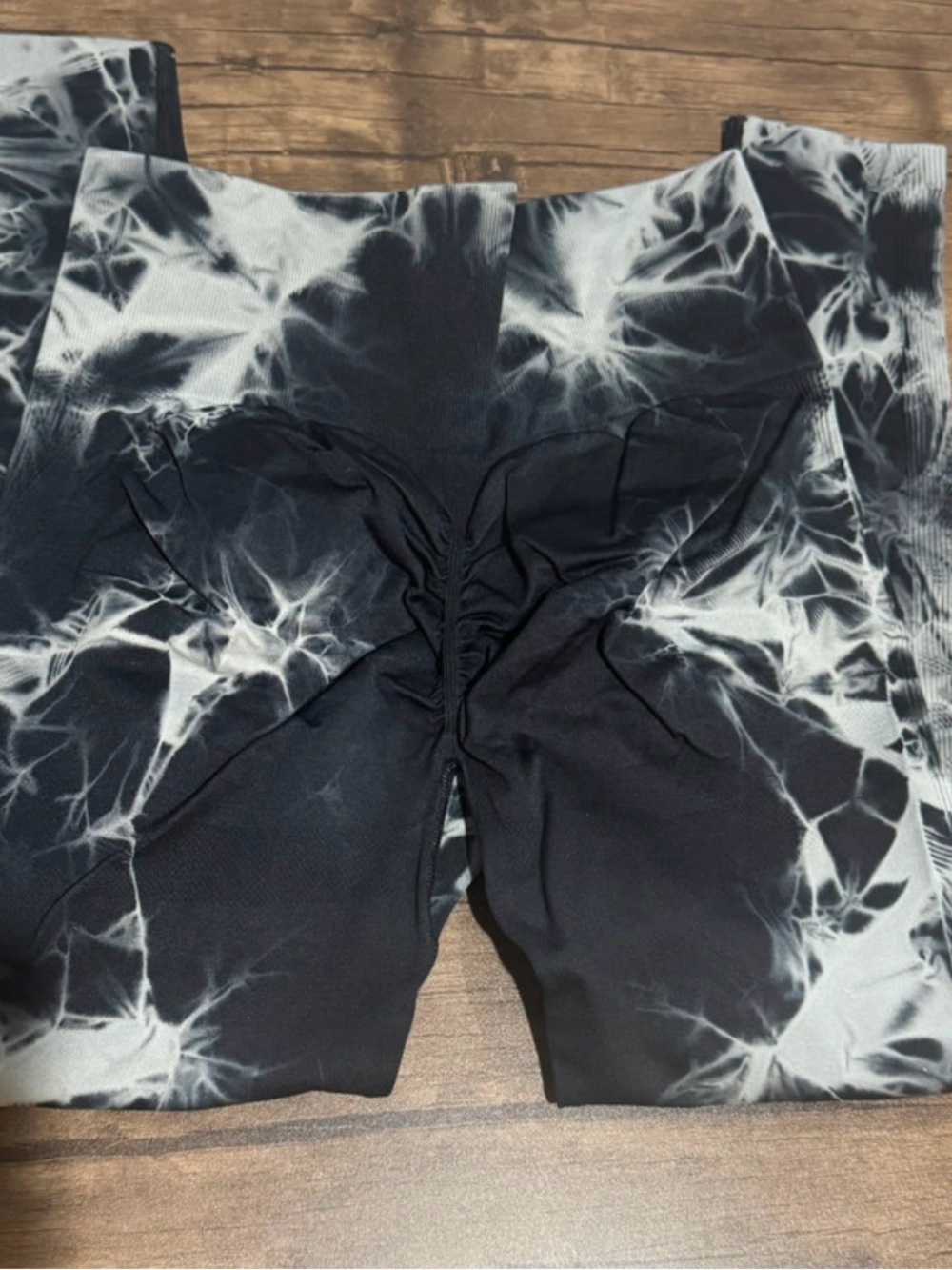 Tie-Dye Black and White Leggings